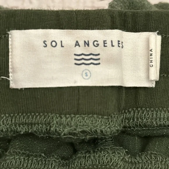 Women’s Size S Small Green Sol Angeles Joggers Sweatpants - Picture 4 of 5